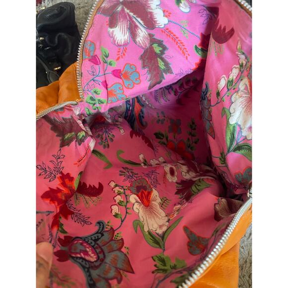 Latico Womens Bag Genuine Leather Orange Oversized Slouchy Hobo Shoulder Boho - Picture 9 of 16